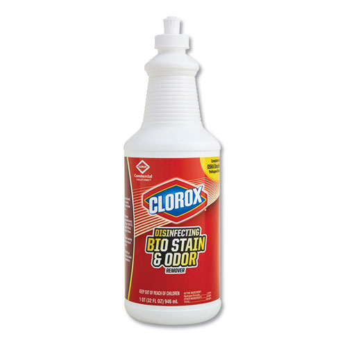 Clorox Disinfecting Bio Stain and Odor Remover | Fragranced， 32 oz Pull-Top Bottle | CLO31911EA