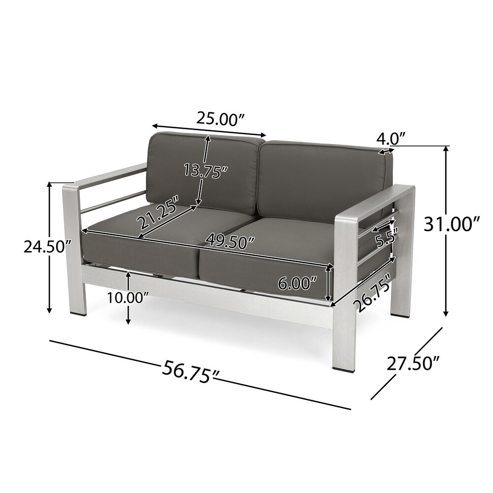 Cape Coral 7 Piece Dining Set and 4pc Chat Set and 2 Chaise Lounges by Christopher Knight Home