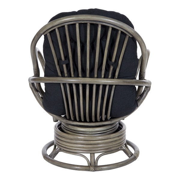 Rattan Swivel Rocker Chair