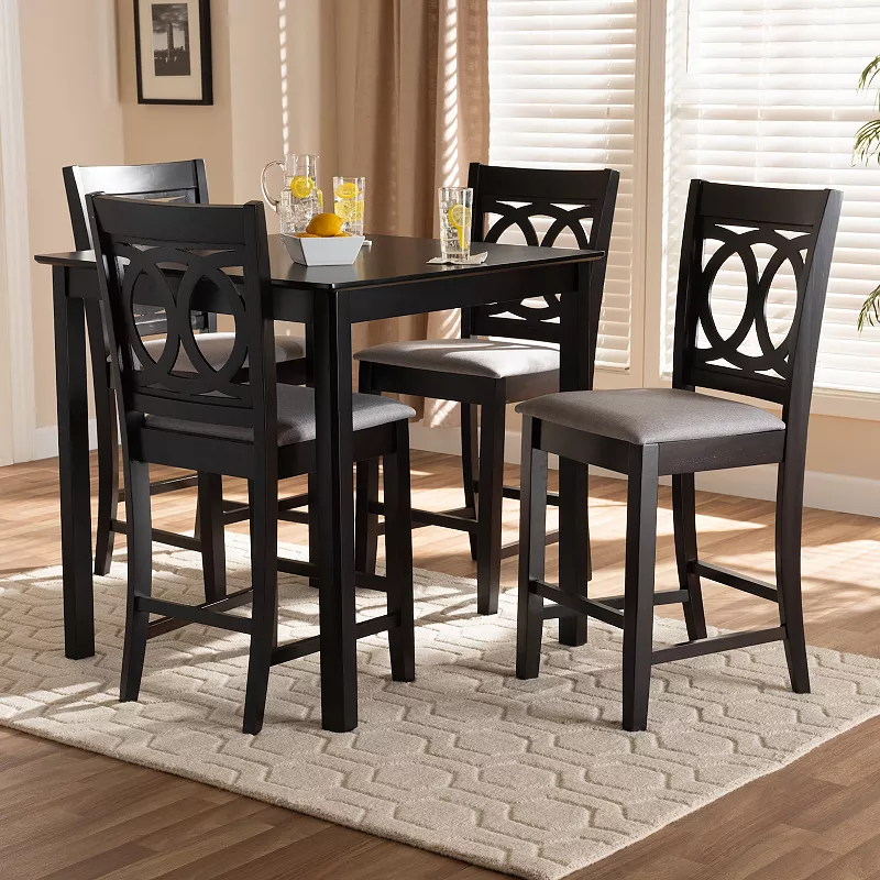 Baxton Studio Lenoir 5-Piece Pub Set