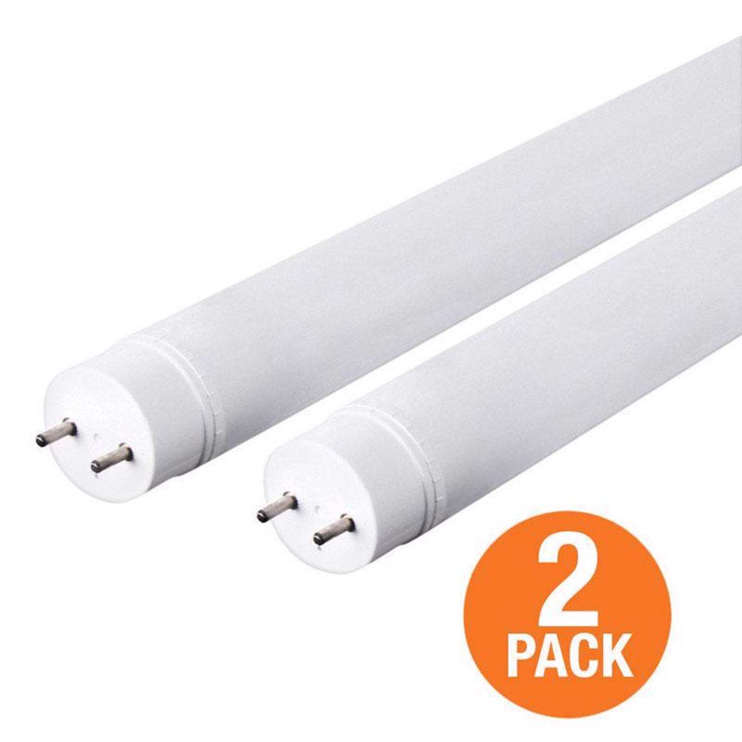 Feit Plug and Play Linear Lamp Cool White 47.5 in. Bi-Pin T8 LED Bulb 32 Watt Equivalence 2 pk