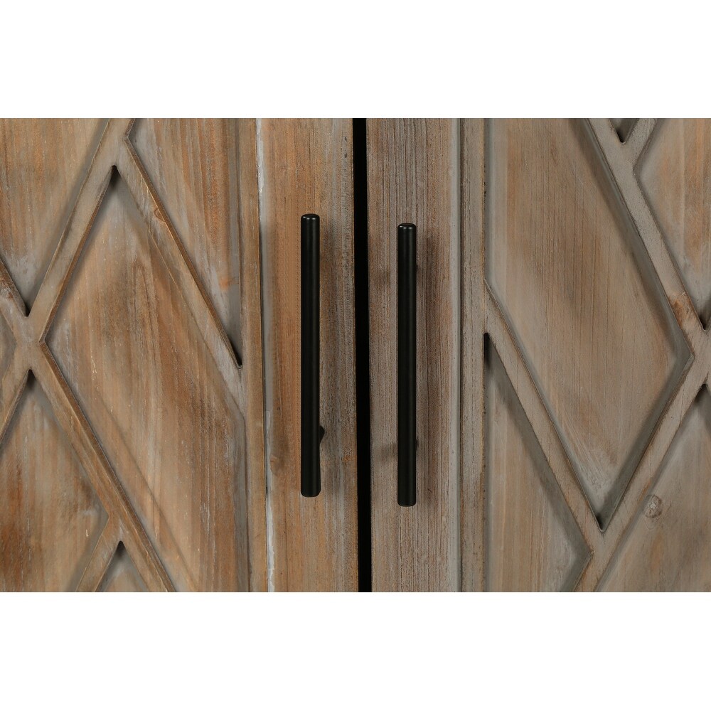 4 Door Wooden Twill Cabinet