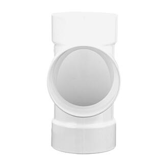 NDS PVC SD Sanitary Tee 4 in. Hub X Hub X Hub Fitting 4P09C