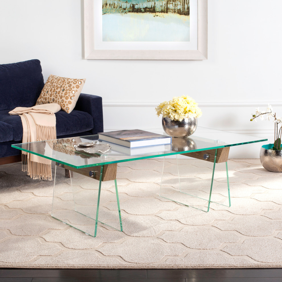 Modern Glass Loft Coffee Table   Contemporary   Coffee Tables   by Safavieh  Houzz