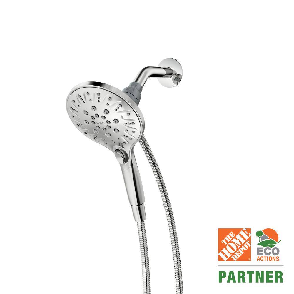 MOEN Attract with Magnetix 6-Spray 5.5 in. Single Wall Mount Handheld Adjustable Shower Head in Chrome 26603