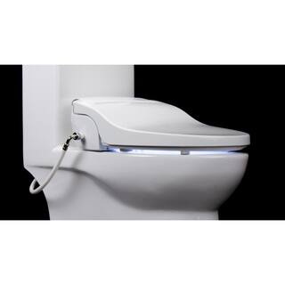 Alpha Bidet JX Electric Bidet Seat for Elongated Toilets in White JX-EW