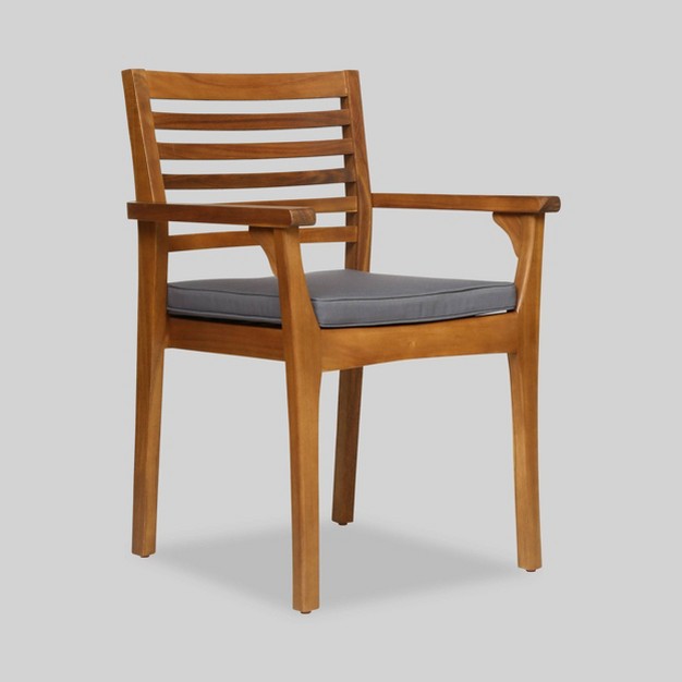 Emerson 2pk Acacia Wood Dining Chair Christopher Knight Home