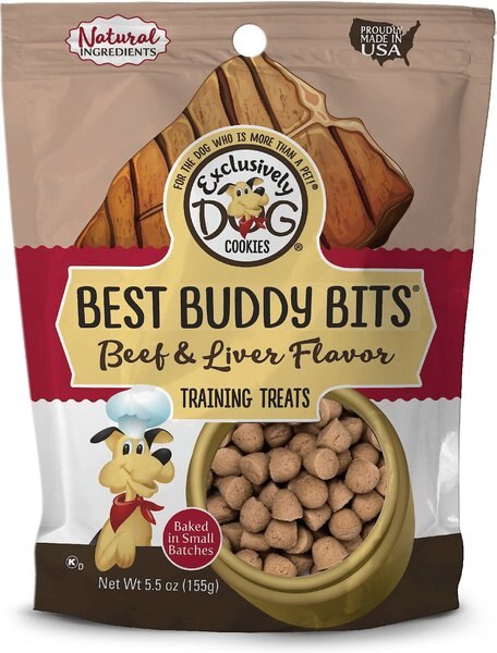 Exclusively Dog Best Buddy Bits Beef and Liver Flavor Dog Treats