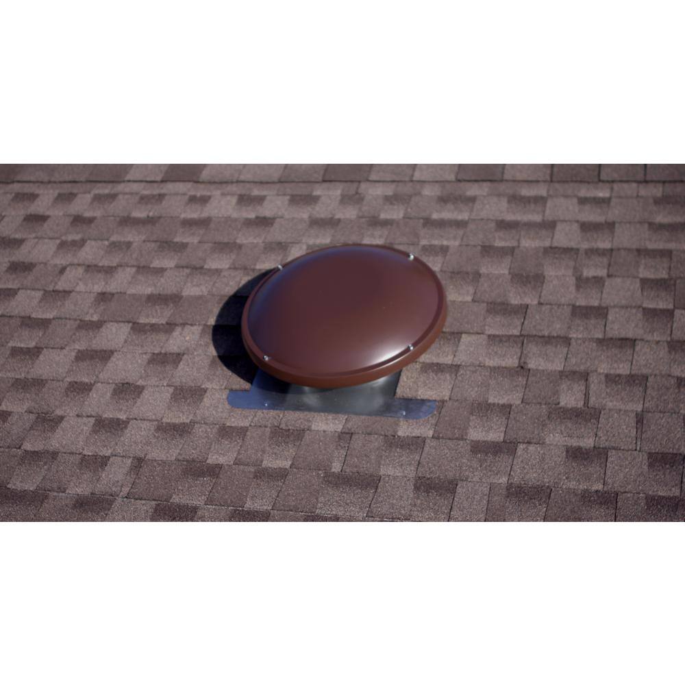 Master Flow 1500 CFM Brown Power Roof Mount Attic Fan with HumidistatThermostat ERV6BRHT