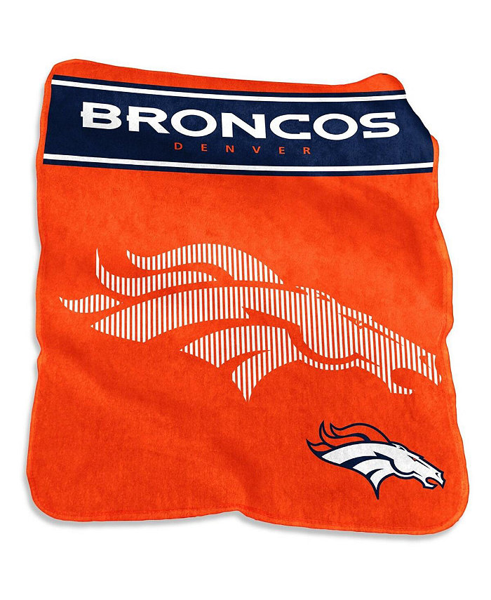 Logo Brands Denver Broncos 60'' x 80'' XL Raschel Plush Throw Blanket