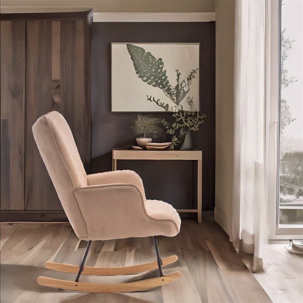 Simple Modern Style Rocking Chair for Living Room