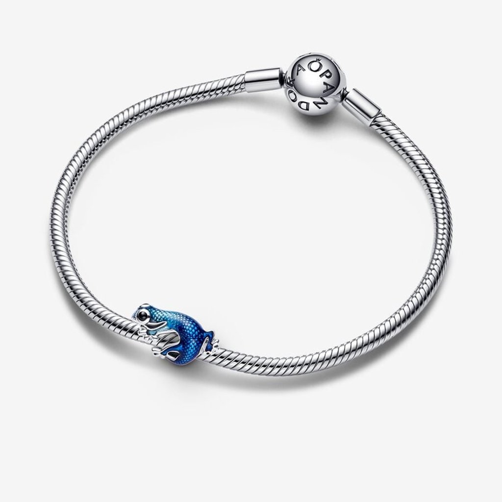 PANDORA  Metallic Blue Gecko Charm