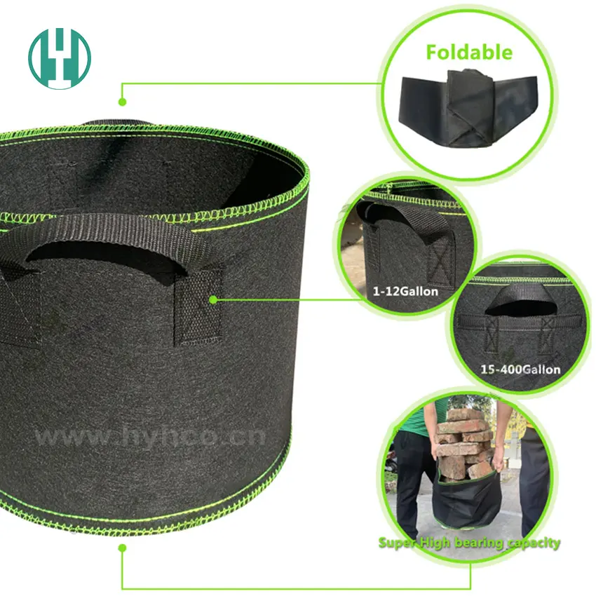 Hyh Custom Reusable Bag Vegetable Green Grow Bags For Garden Supplies