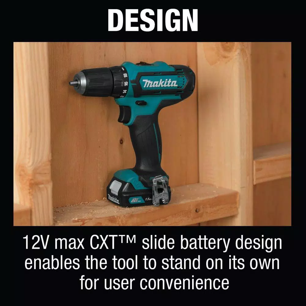 Makita 12-Volt MAX CXT Lithium-Ion Cordless 3/8 in. Drill and Impact Driver Combo Kit with (2) 1.5Ah Batteries Charger and Bag and#8211; XDC Depot