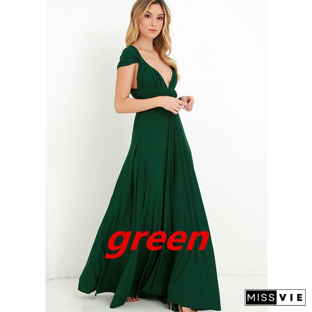 Women's Fashion Sexy Dress Formal Dress A Variety Of Ways To Wear Cross-Flush Sexy Skirt 15 Colors