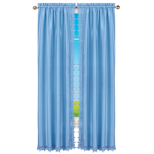 Collections Etc Elegant Lace Trim Curtains