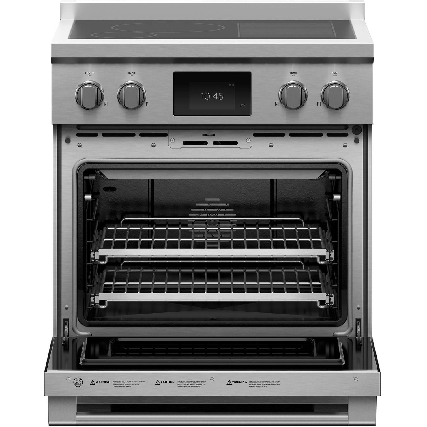 Fisher & Paykel 30-inch Freestanding Induction Range with Self-Cleaning Oven RIV3-304