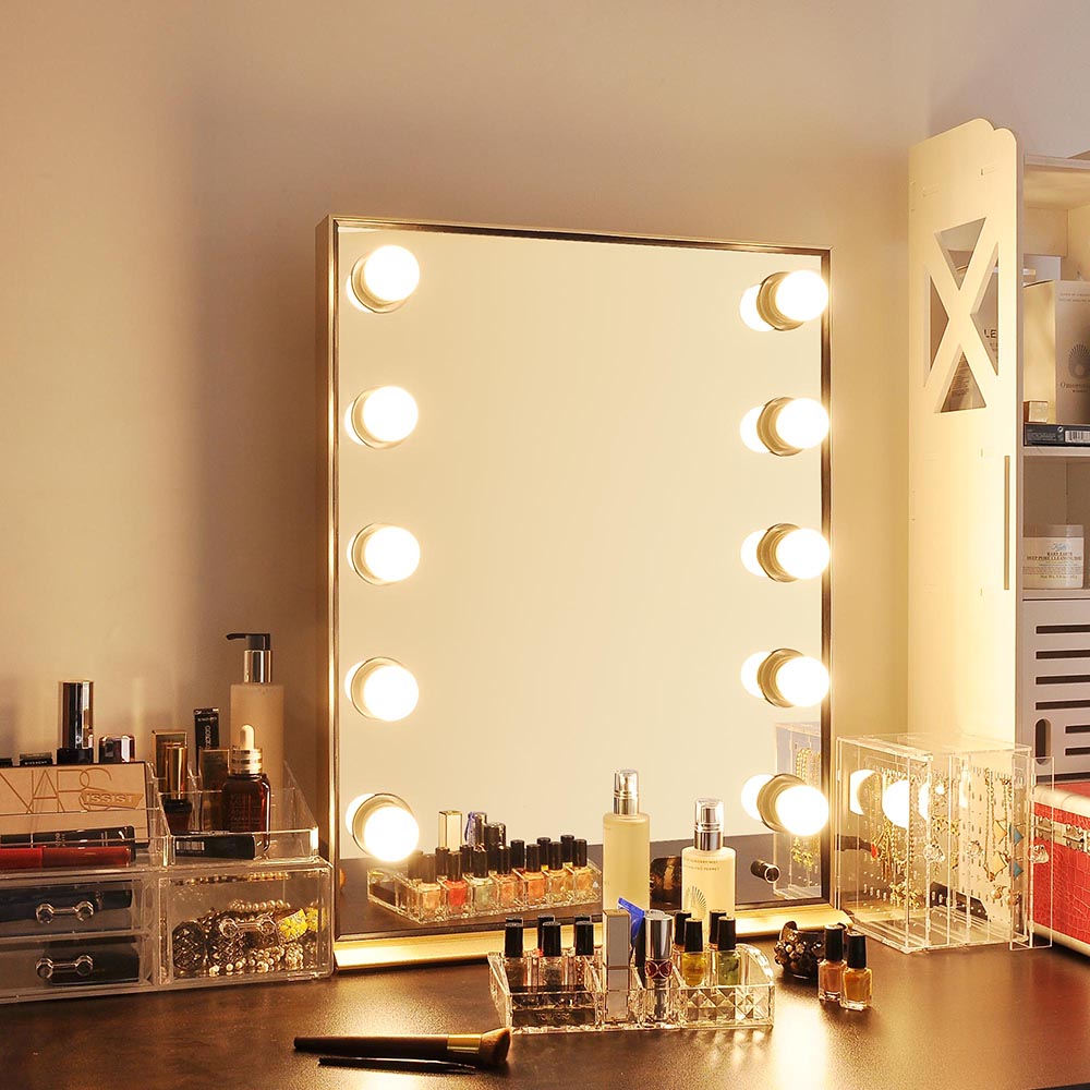 TheLAShop Hollywood Vanity Mirror w/ Lights 26x20 Dimmer