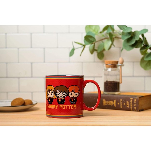 Silver Buffalo Harry Potter Chibi Characters 20 ounce Jumbo Ceramic Mug