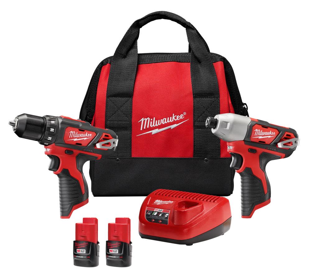 Milwaukee M12 Drill/Impact Combo Kit 2494-22 from Milwaukee