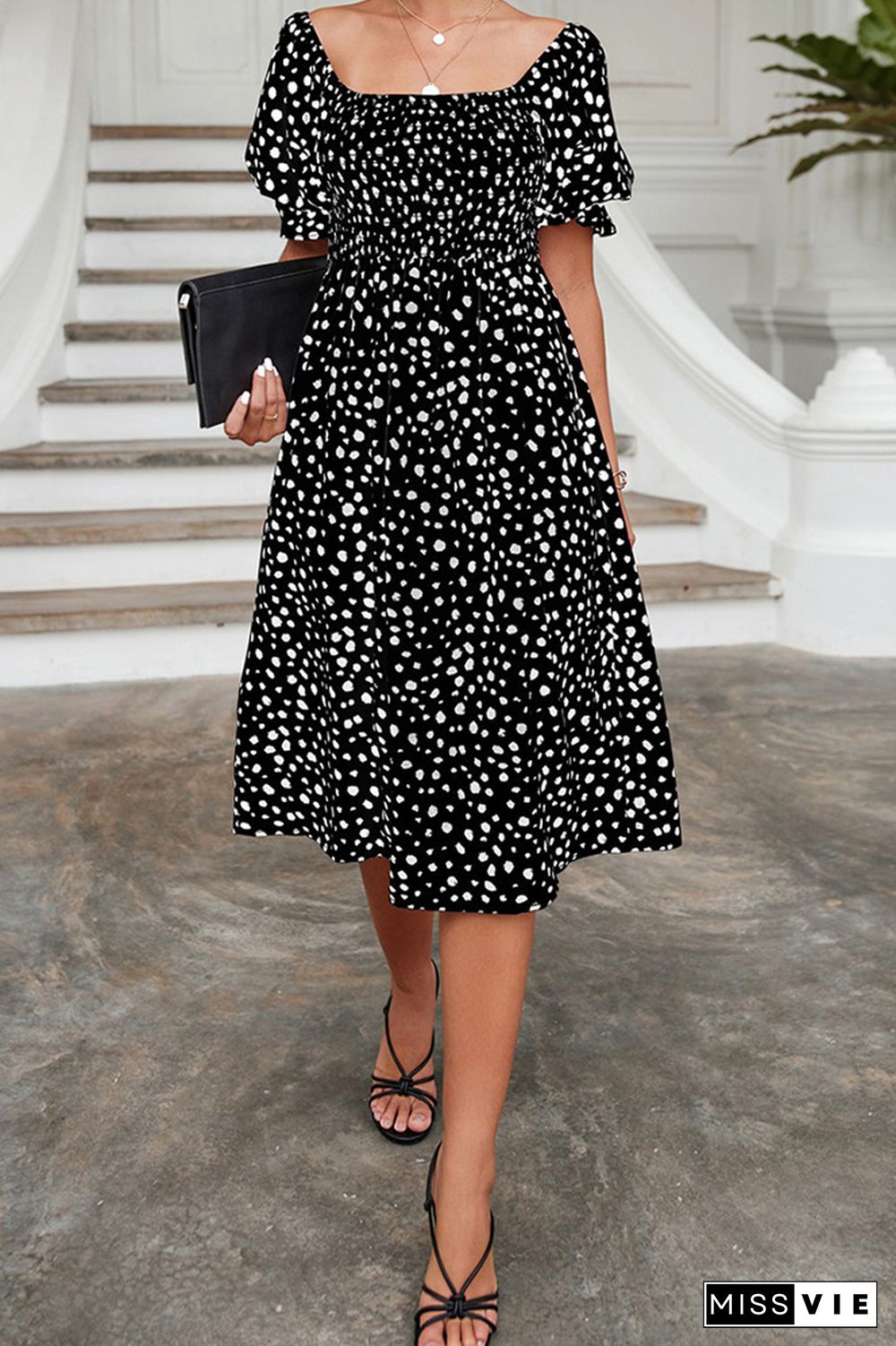 Polka Dot Print Dress Wholesale