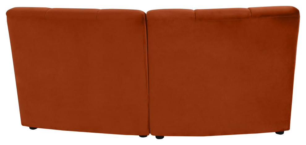 Limitless Modular Velvet 1 Piece Sectional   Contemporary   Loveseats   by Meridian Furniture  Houzz