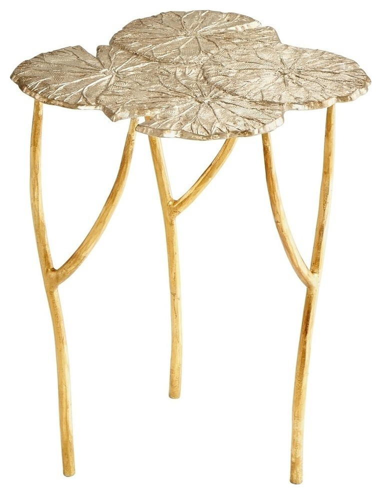 Cyan Ulla Table  Silver and Gold   Contemporary   Side Tables And End Tables   by Lighting and Locks  Houzz