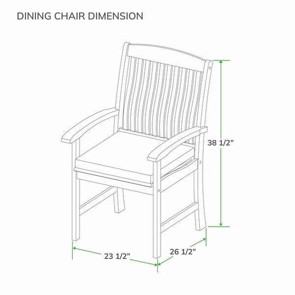 Cambridge Casual Leon 6Piece Teak Patio Extendable Dining Set