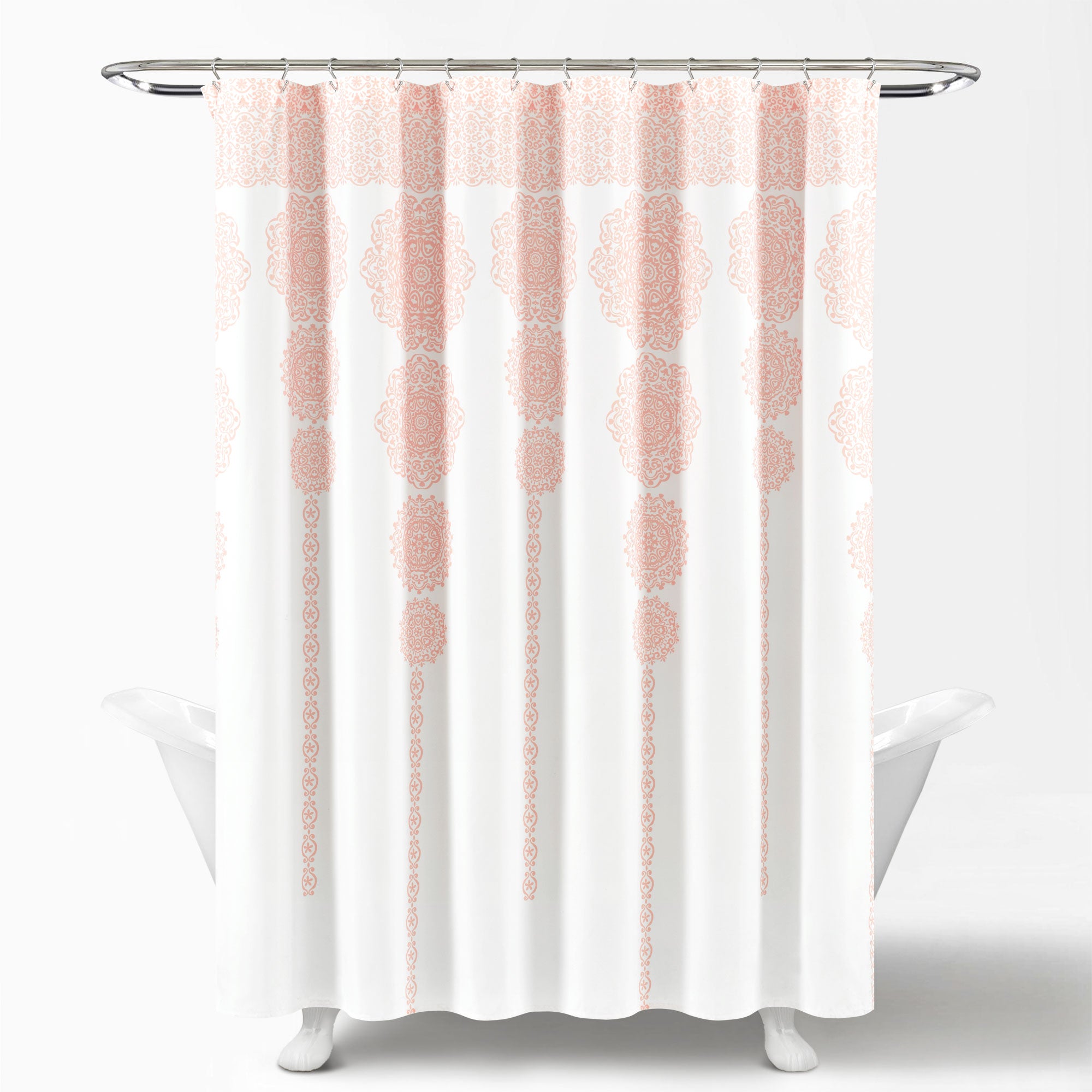 Stripe Medallion Shower Curtain