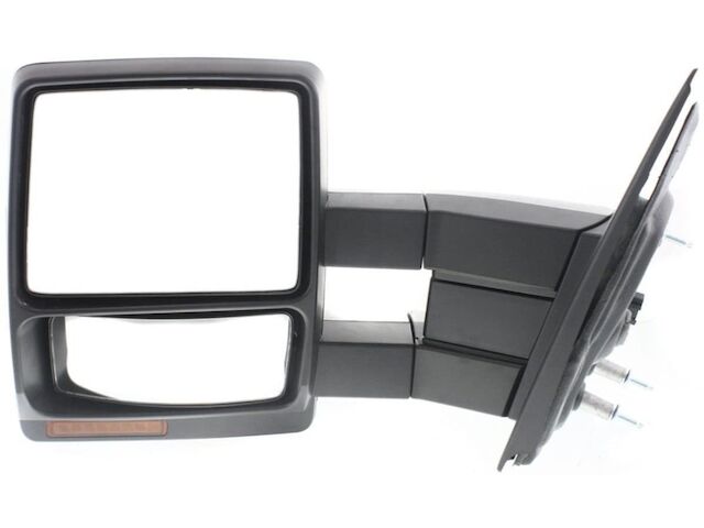 Left Driver Side Power Mirror - Black - Trailer Tow Type - Manual Fold and Extend - with Puddle Light and Turn Signal - Compatible with 2007 - 2014 Ford F-150 2008 2009 2010 2011 2012 2013