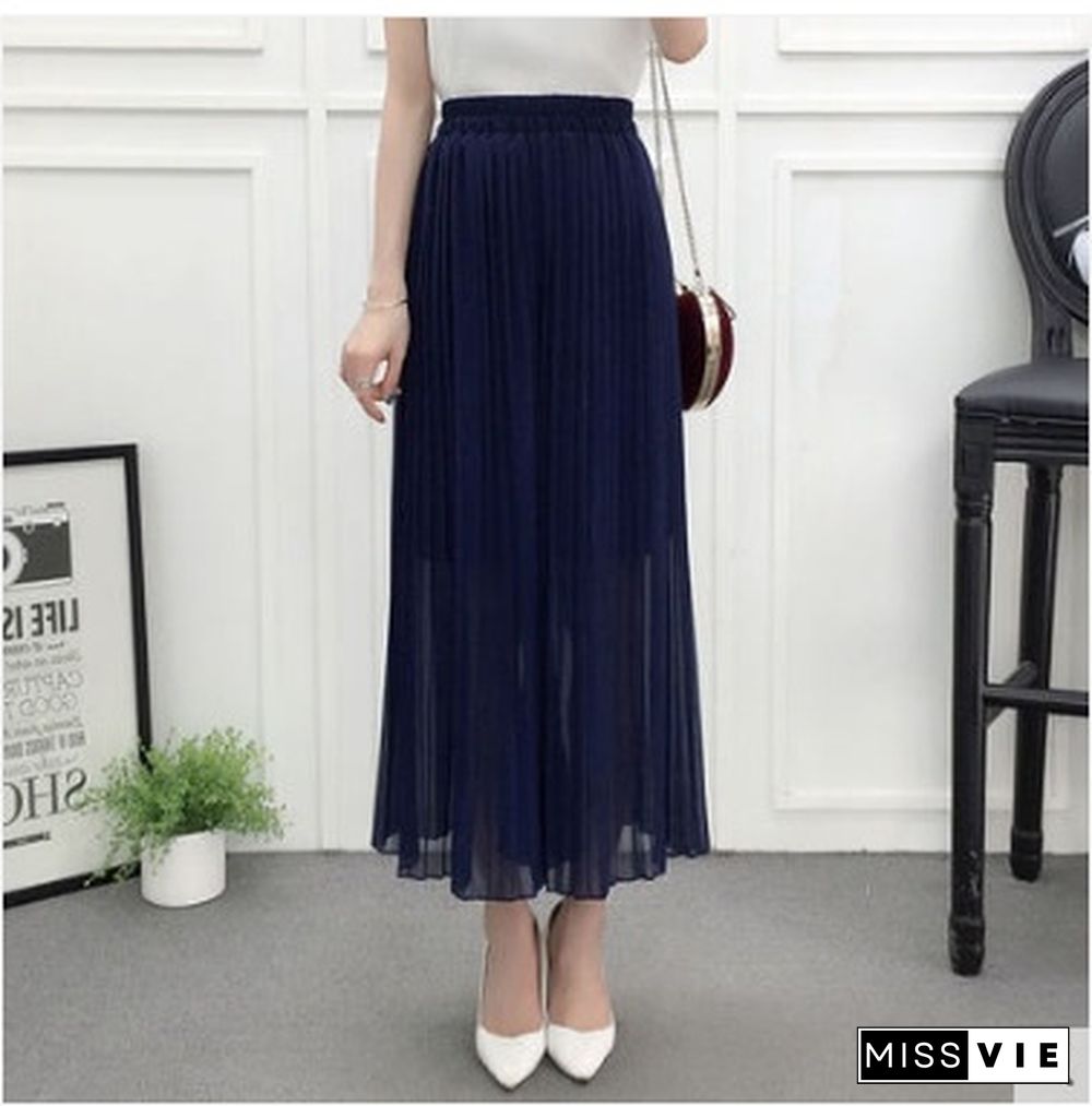 Wide Leg Pants Spring And Summer Models Modal Seven Wide Leg Pants Skirts Loose Large Size Women Home Rejection Pants Trousers