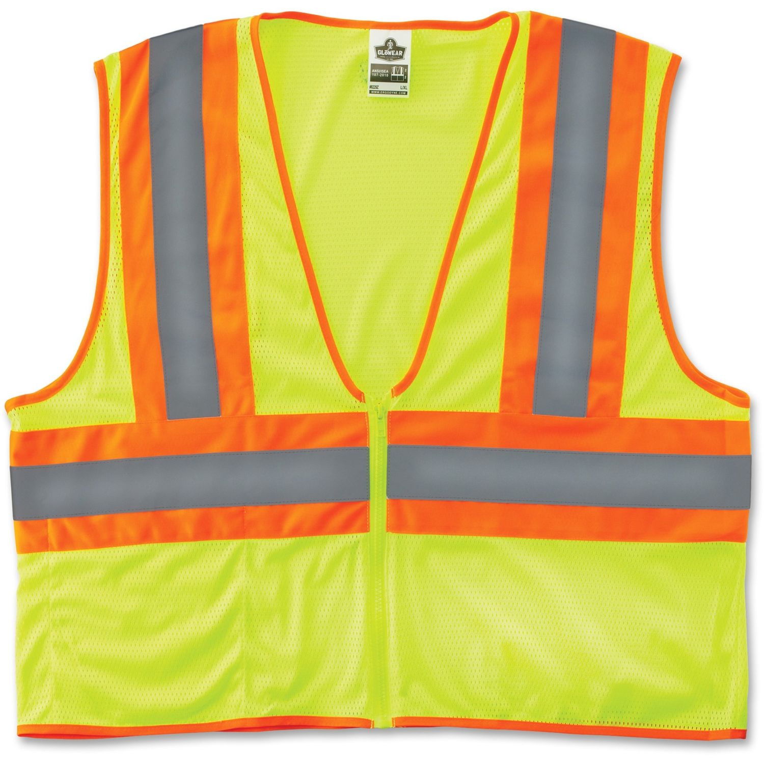 Class 2 Two-tone Lime Vest by Tenacious Holdings， Inc EGO21297