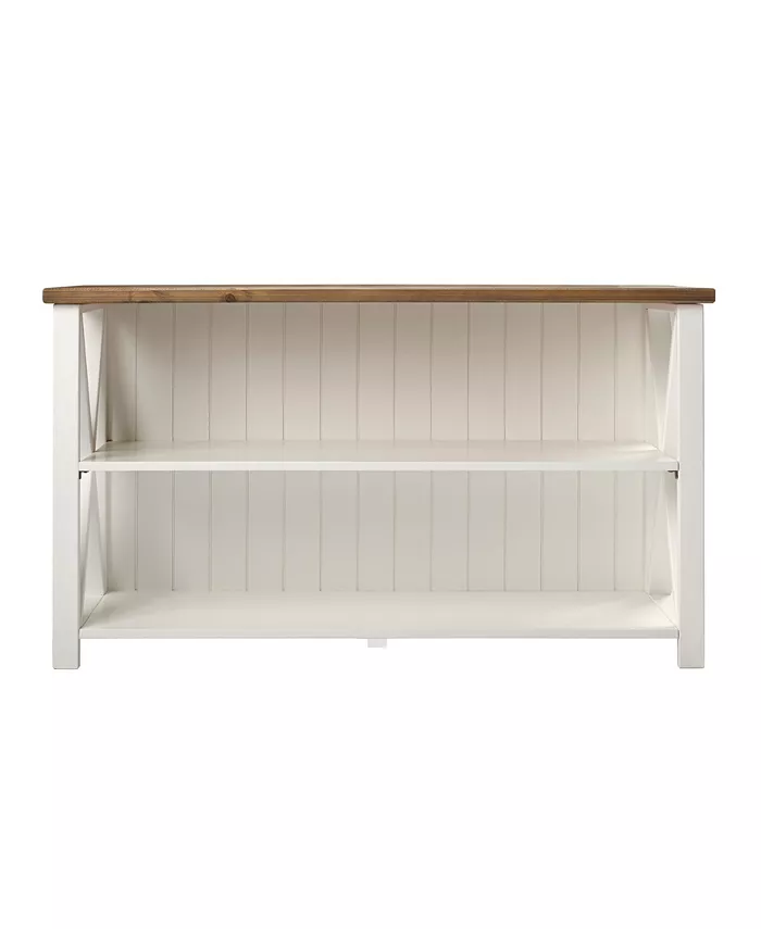 Walker Edison Solid Wood Farmhouse Storage Console