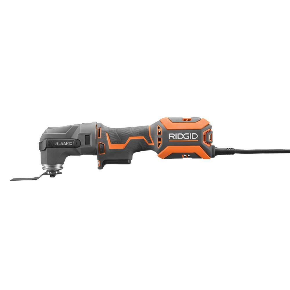 RIDGID 4 Amp Corded JobMax Multi-Tool with Tool-Free Head R28602