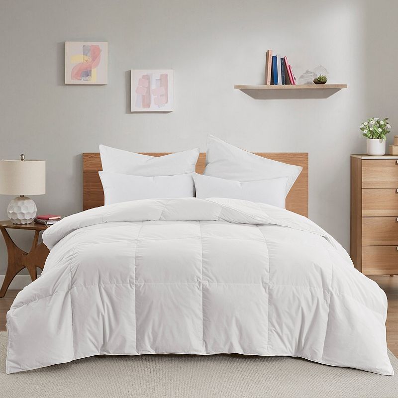 Unikome White Goose Feather and Fiber Comforter Duvet