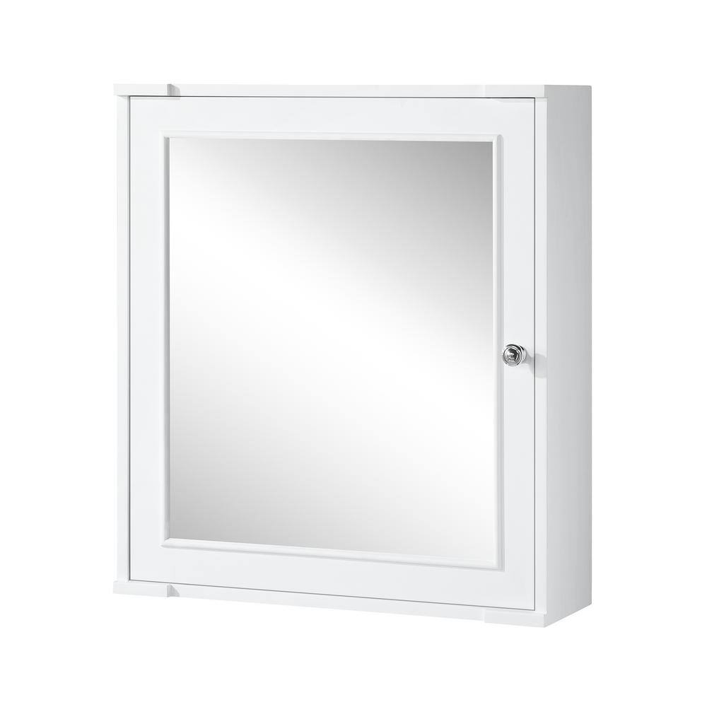 Home Decorators Collection Aberdeen 24 in. x 27 in. Surface Mount Medicine Cabinet in White Aberdeen MC-W