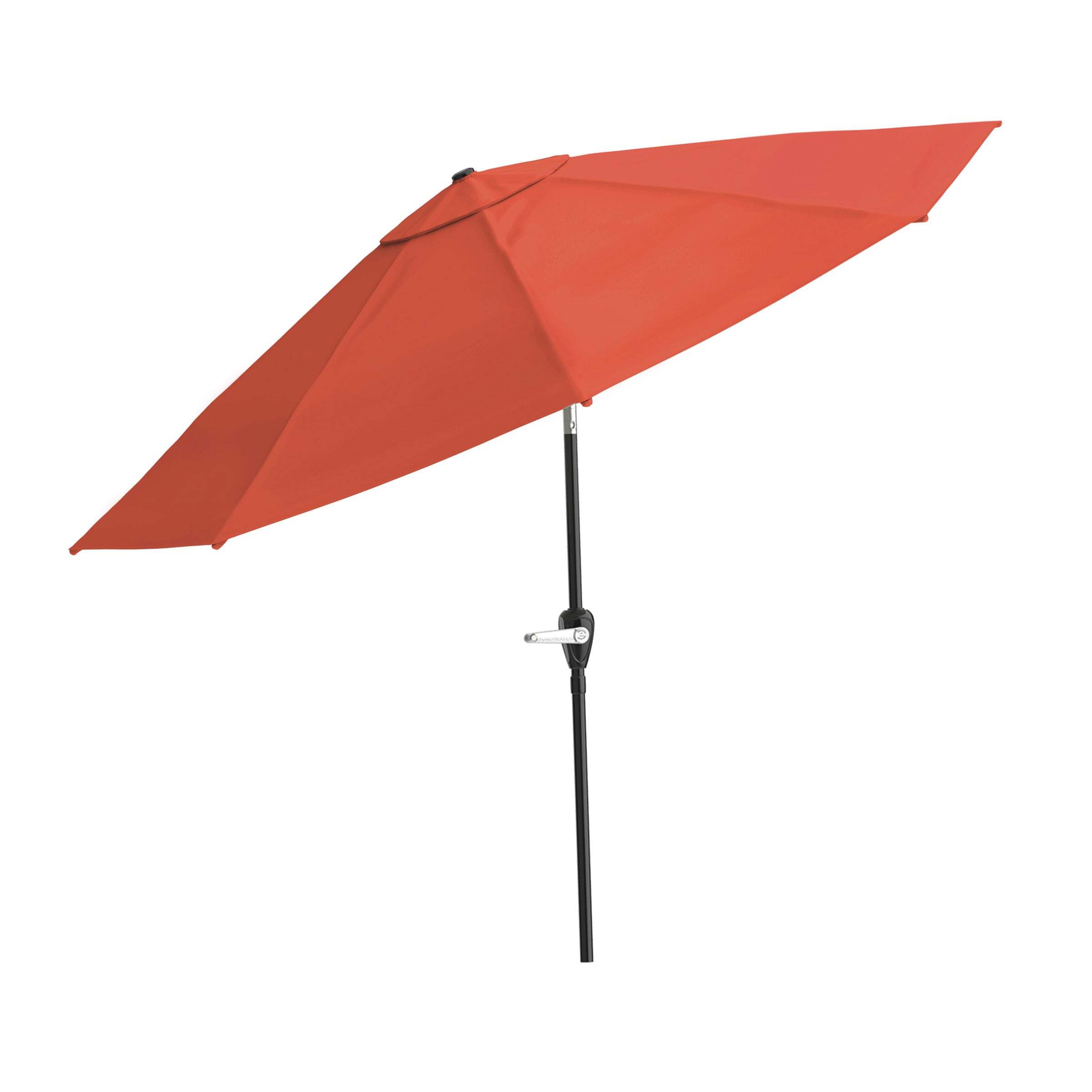 Patio Umbrella with Easy Crank and Auto Tilt Outdoor Table Umbrella 10 ft by Pure Garden (Orange)