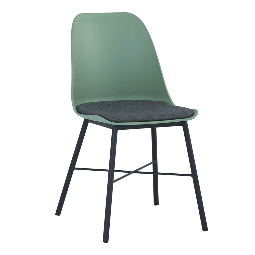 LAXMI Dining Chair - Dusty Green & Black