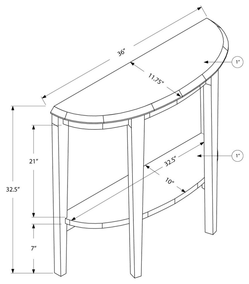 36 quotHall Console Accent Table   Transitional   Console Tables   by Monarch Specialties  Houzz