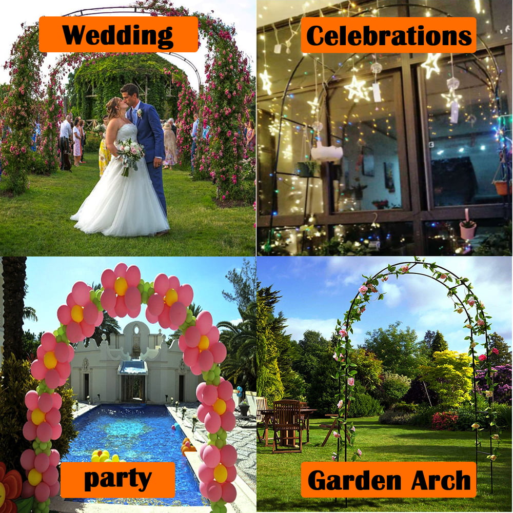 Heyfurni Garden Wedding Arch, Garden Arbor, 7'8