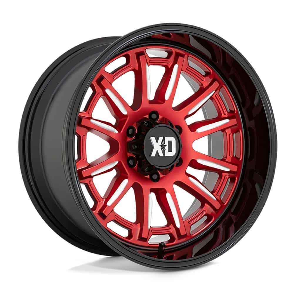 XD Wheels XD865 20X10 6X5.5 RED-MILL BLK-LP -18MM