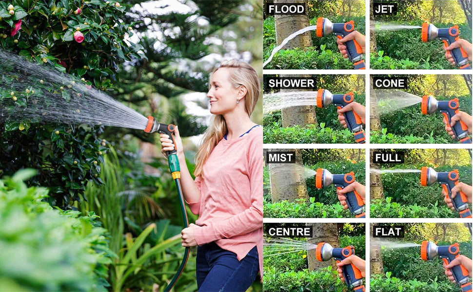 DOMISL Hose Nozzles Multifunctional Garden Sprayer Handheld Shower， Garden Watering Tools