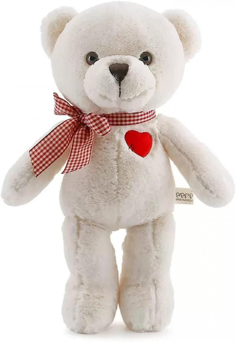 Small Teddy Bear Cute Teddy Bear Stuffed Animals， Teddy Bear Plush Toy For Girls Girlfriend， Teddy Bear Doll Gifts(white， 35cm/13.7inch)