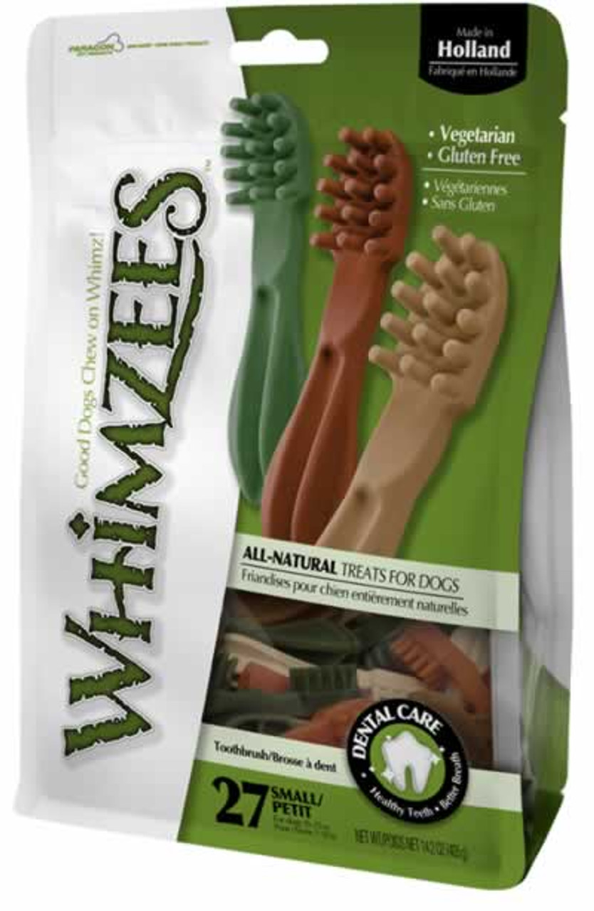 Paragon Whimzees Toothbrush Dental Dog Treats - Small