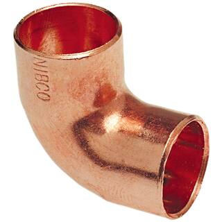 Everbilt 12 in. Wrot Copper 90-Degree Cup x Cup Elbow Fitting Pro Pack (50-Pack) MPP607HD12