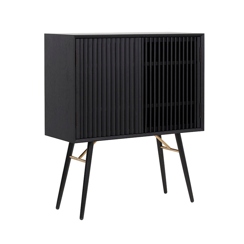 ASLOG Tall Sideboard 90cm - Black