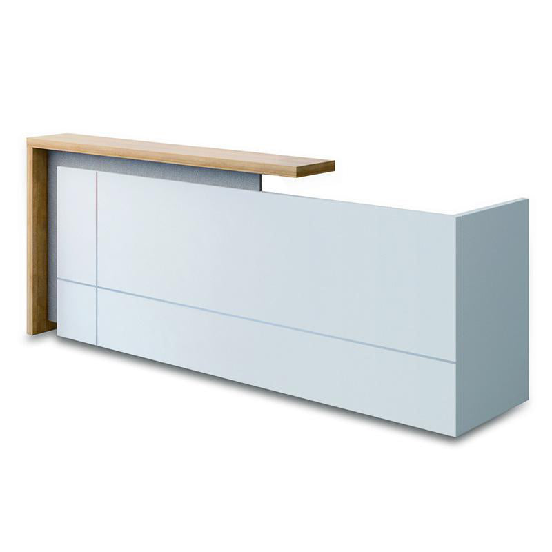 ZIVA Reception Desk 1.8M with Right Panel - White