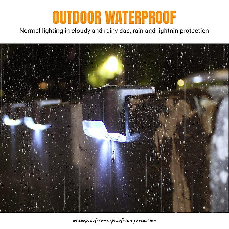 1/4/8/12/16pcs Solar Led Light Outdoor Garden Light Garden Fence Solar Lamp Ip65 Waterproof