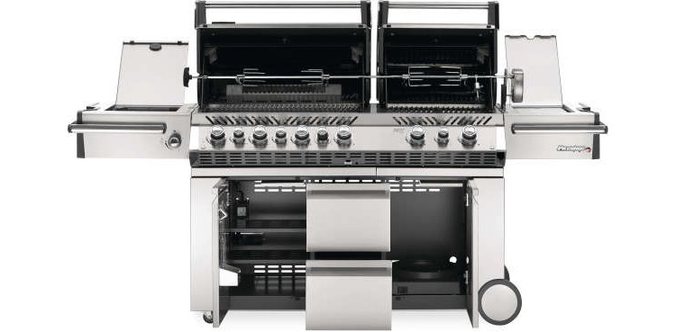 Napoleon Prestige Pro 825 RSBI Stainless Steel Liquid Propane Freestanding Grill