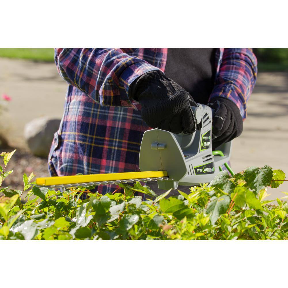 Earthwise 17 in. 2.8 Amp Electric Corded Hedge Trimmer HT10117